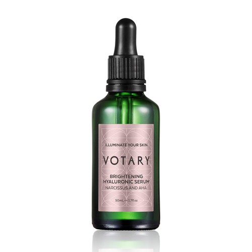 VOTARY Brightening Hyaluronic Serum, Narcissus and AHAs