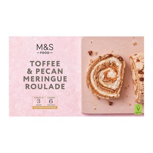 M&S 4 Toffee & Pecan Meringue Roulades Frozen