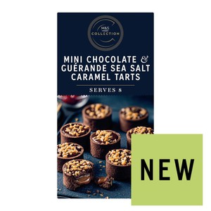 Mini Chocolate & Guerande sea salt caramel tarts