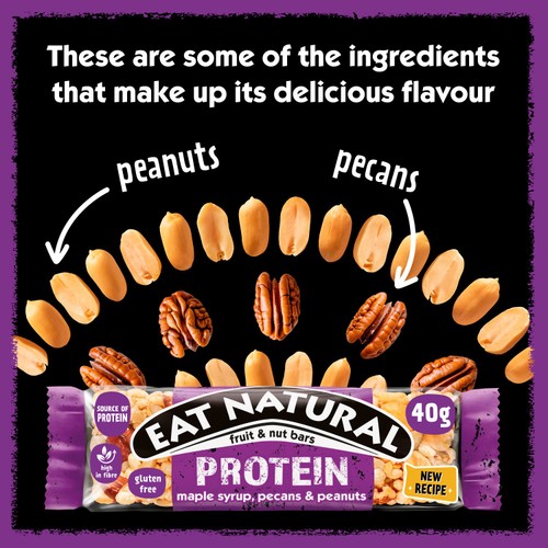 Eat Natural Maple Syrup, Pecan and Peanut Bars
