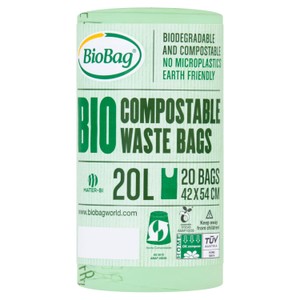 BioBag 20L Compostable Bin Liners