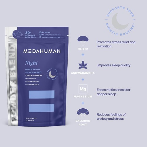 Medahuman Night Mushroom Superblend Powder
