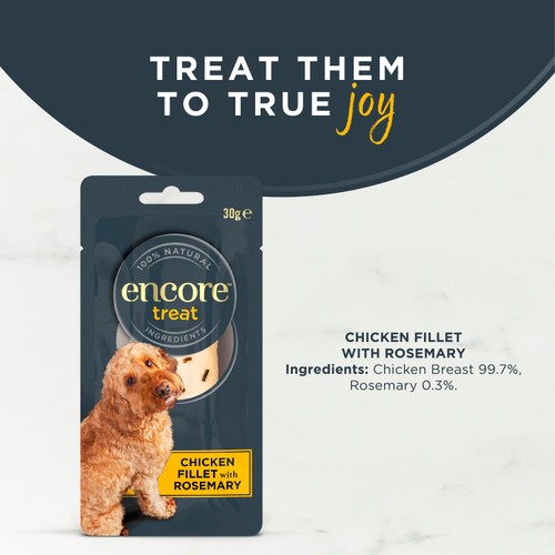 Encore Natural Dog Treat Chicken Fillet Loin Grain Free