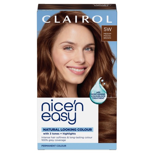 Clairol Nice'n Easy Creme Permanent Hair Dye  5W Medium Mocha Brown