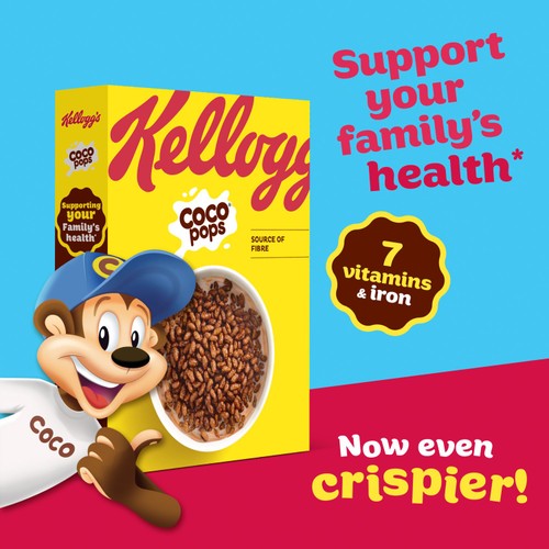 Kellogg's Coco Pops Chocolate Breakfast Cereal 650g