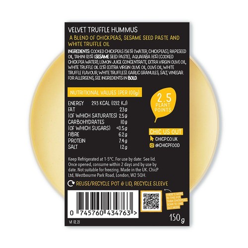 ChicP Velvet Truffle Hummus