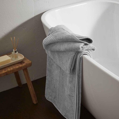 M&S Collection Luxury Egyptian Cotton Face Towels, Silver Grey