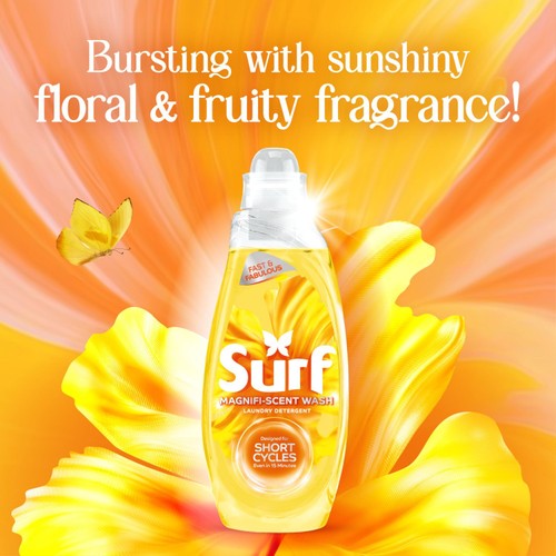 Surf Quick Wash Sunshine Blossom Laundry Detergent 31 Washes