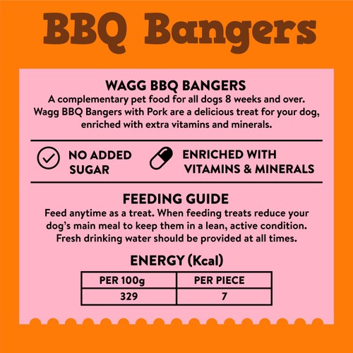 Wagg BBQ Bangers Dog Treats