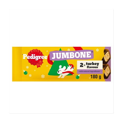 PEDIGREE Christmas Jumbone Medium Dog Treats with Turkey Flavour