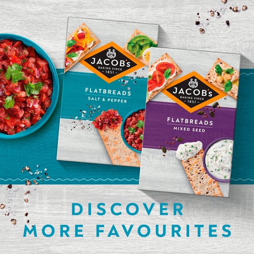Jacob's Flatbread Salt & Pepper Crackers