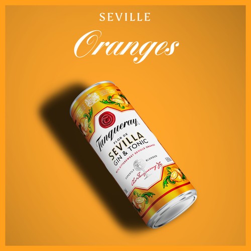 Tanqueray Flor De Sevilla Gin & Tonic Ready to Drink Can