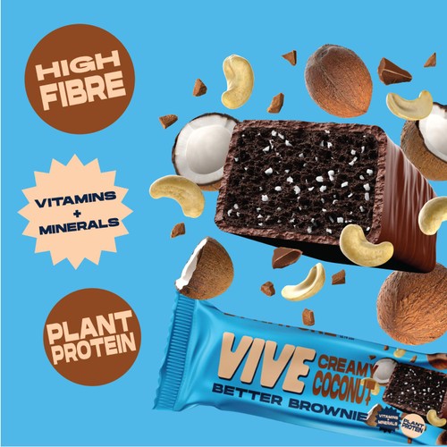Vive Vegan Better Brownie- Coconut Cashew