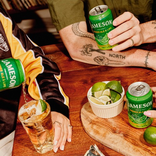 Jameson, Ginger Ale and Lime Pre-Mixed Whiskey Can