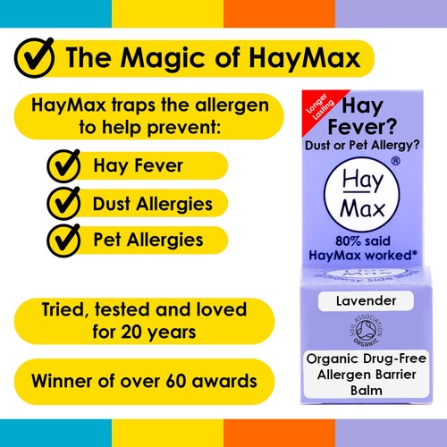 HayMax Lavender Organic Allergy Barrier Balm