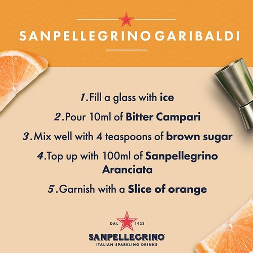 San Pellegrino Classic Taste Orange Glass