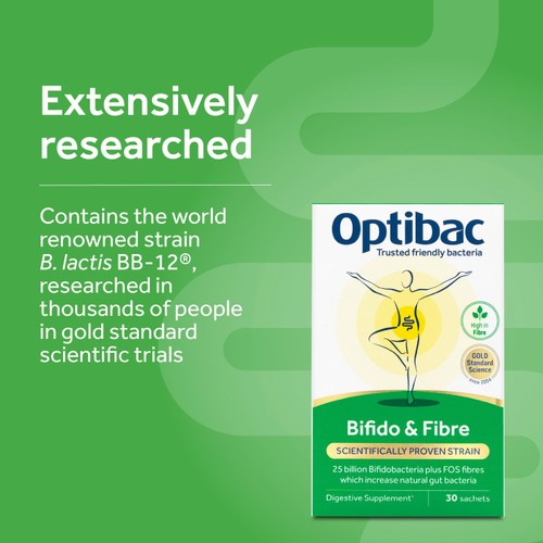 Optibac Probiotics Bifido & Fibre - 10 Sachets
