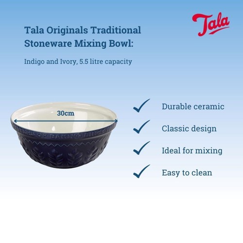 Tala 30cm Mixing Bowl , 5.5L, Stoneware 
