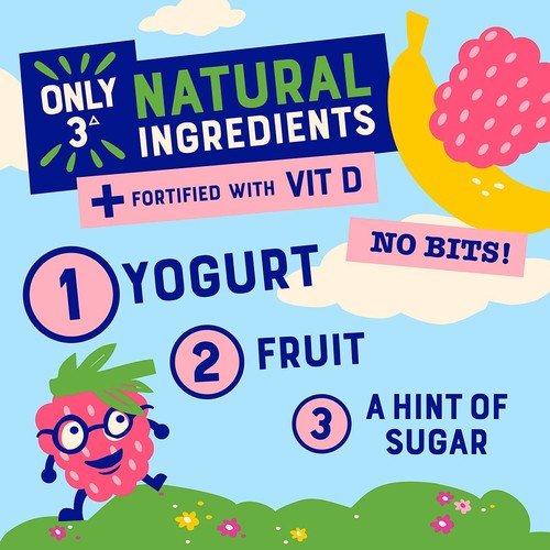Onken KiddOs Raspberry & Banana Kids Yogurt