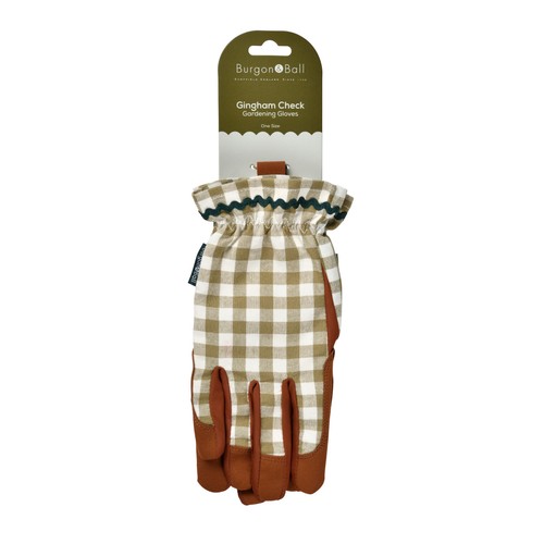 Burgon & Ball Colour Collection Gloves Olive Check