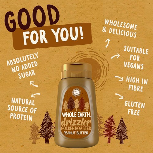 Whole Earth Drizzler Golden Roasted Peanut Butter