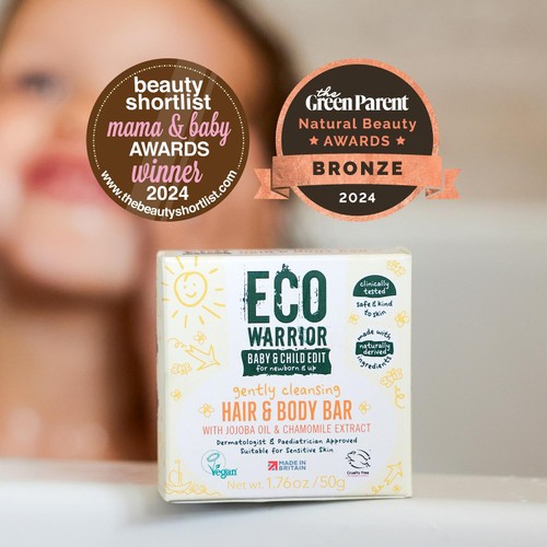 Eco Warrior Baby & Child Gently Cleansing Hair & Body Soap Bar 