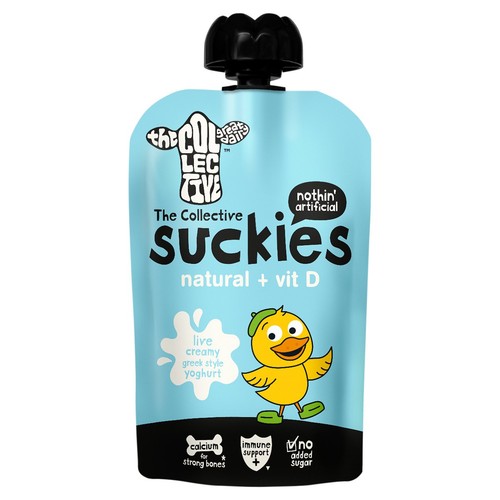 The Collective Suckies Natural with Vitamin D Yoghurt Pouch