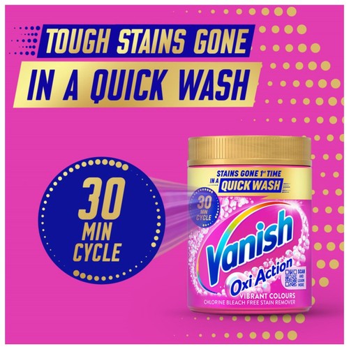 Vanish Oxi Action Fabric Stain Remover Powder Colours