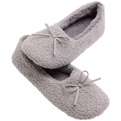 M&S Borg Ballet Slipper, Size 7, Light Grey