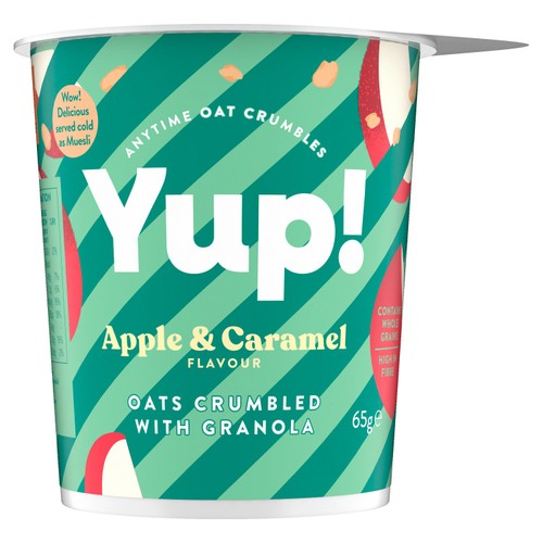 Yup! Caramel & Apple Crumbled Oats with Granola Cereal Pot