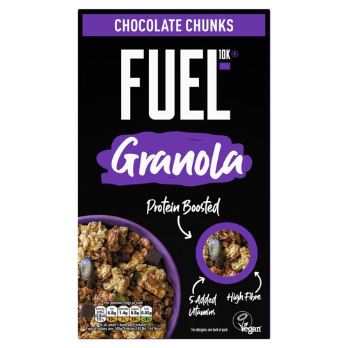 FUEL 10K Chocolate Chunks Protein Granola Breakfast Cereal
