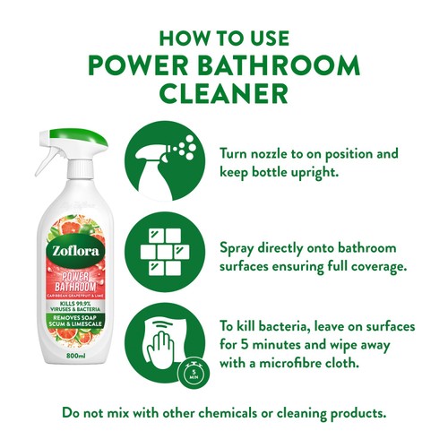 Zoflora Grapefruit & Lime Power Bathroom Cleaner