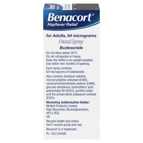 Benacourt Hayfever Relief Spray