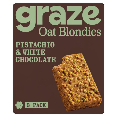 Graze White Chocolate & Pistachio Blondies