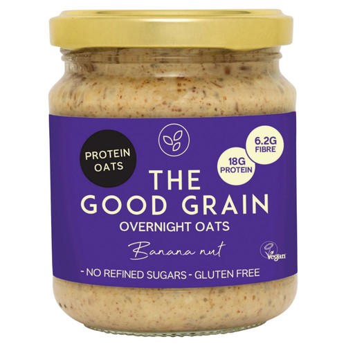 The Good Grain High Protein Overnight Oats Banana Nut
