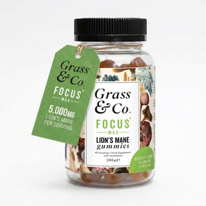Grass & Co. FOCUS Lion's Mane Gummies - Lemon & Elderflower