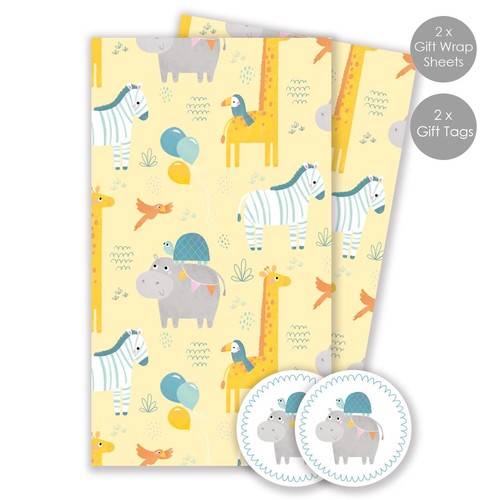 Nursery Characters Gift Wrap Sheets & Tags