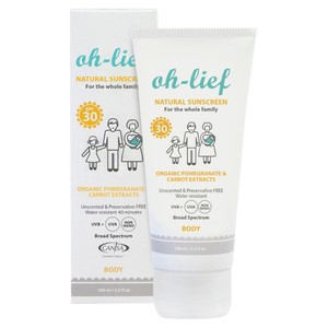 Oh Lief Natural Sunscreen Body SPF30