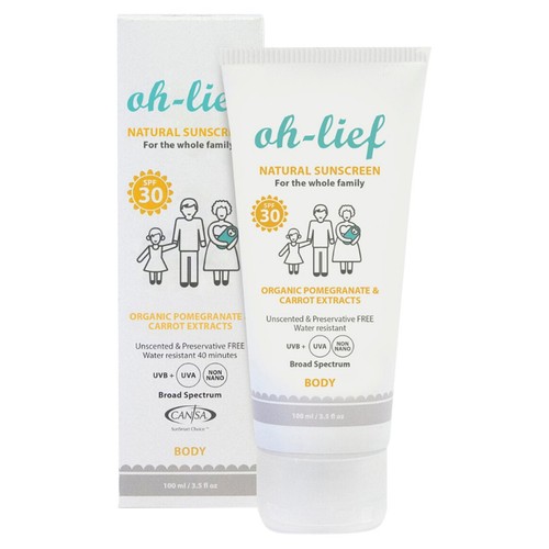 Oh Lief Natural Sunscreen Body SPF30