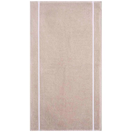 M&S X Kelly Hoppen, Baretta Stitch Towel, Bath Towel, Taupe
