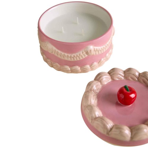 M&S Cherry Cake Scented 3 Wick Candle