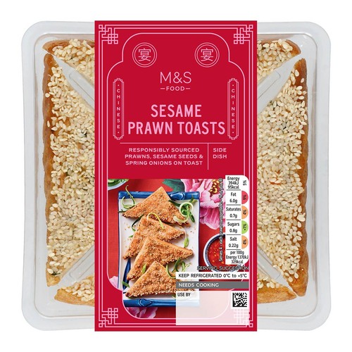 M&S 4 Sesame Prawn Toasts