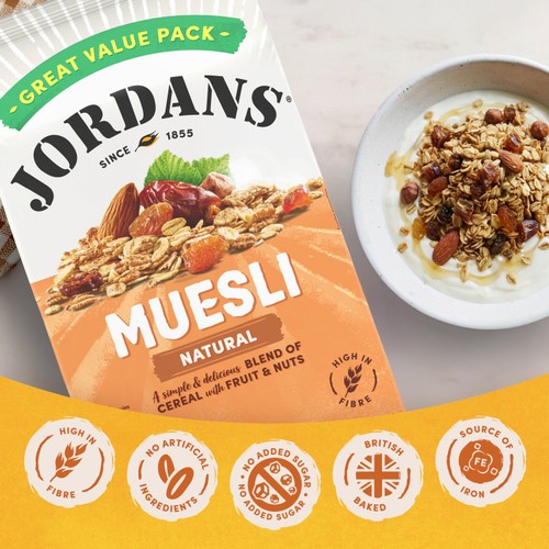 Jordans Natural Muesli Breakfast Cereal