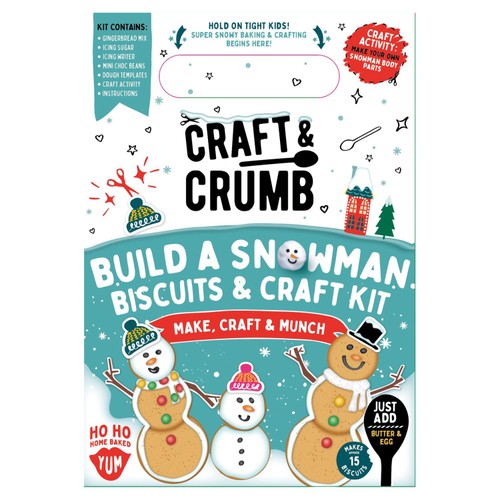 Craft & Crumb Build a Snowman Biscuits and Craft Kit