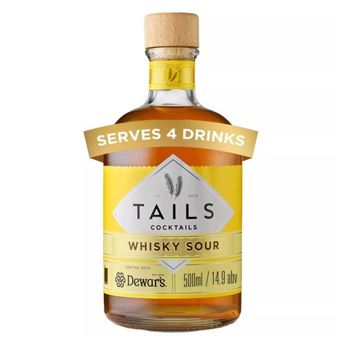 Tails Cocktails Dewars Whisky Sour Premixed Cocktail