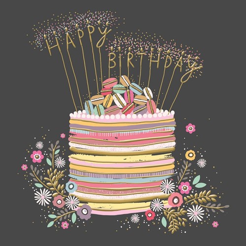 Peach & Prosecco Delicious Day Birthday Card