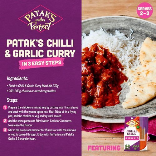 Patak's Chilli & Garlic Curry Kit