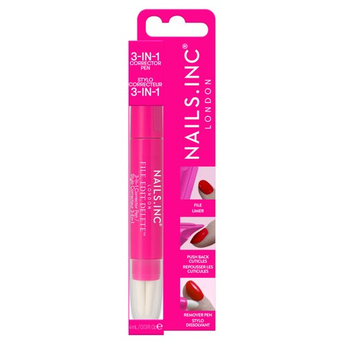 Nails.INC File, Edit, Delete 3-in-1 Nail Corrector Pen