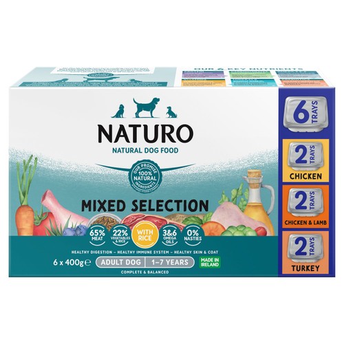 Naturo Adult Dog with Rice Variety Trays