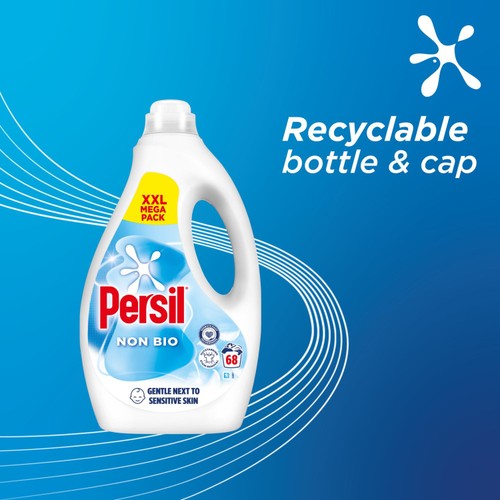 Persil Non Bio Laundry Detergent Washing Liquid 68 Washes